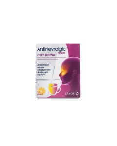 Sanofi Antinevralgic Sinus Hot Drink, 650 mg/10 mg, 12 plicuri