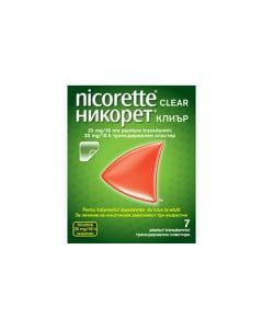 Nicorette Clear 25 mg / 16 ore, 7 plasturi transdermici