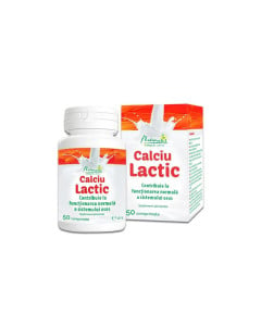 Naturalis Calciu lactic, 50 comprimate