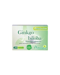 Naturalis Ginkgo biloba 40mg,  20 comprimate.