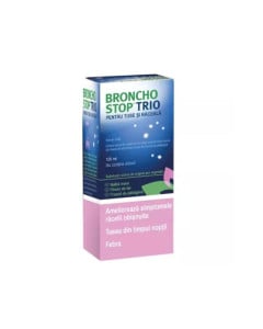 Bronchostop Trio pentru tuse si raceala solutie orala, 120 ml