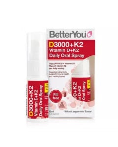 Spray oral cu vitamina D + K2, 3000UI, 12ml, BetterYou