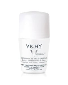 Deodorant Roll-on antiperspirant eficient 48h fara parfum, 50ml, Vichy