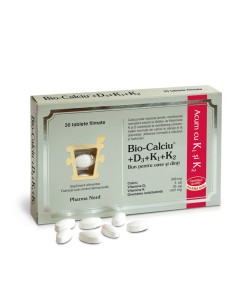 Bio Calciu D3 K1 K2, Pharma Nord, 30 tablete filmate