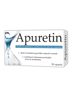 Apuretin, 30 capsule, retentie de apa
