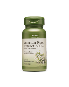 GNC Valerian Root Extract 500 mg, 50 capsule