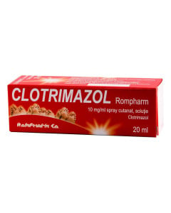 Clotrimazol Rompharm 10 mg/ml x 20 ml sol. spray cutanat