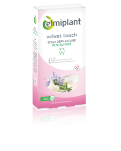 Elmiplant Velvet Touch Benzi Depilatoare Fata, 20 Buc