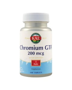 Secom Chromium GTF 200mg, 100 tablete vegetale Activ tab