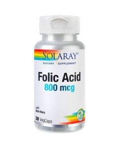 Secom Folic Acid 800mcg, 30 capsule vegetale