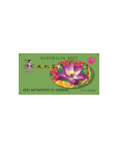 Ceai antiadipos cu Ginseng NATURALIA DIET, 30 doze x 2,5 g 