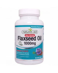 NATURES AID Flaxseed oil 1000 mg, 90 capsule