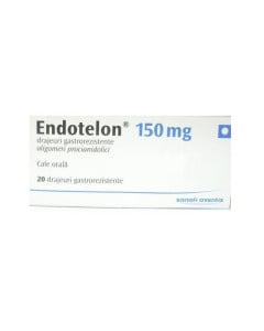 Endotelon 150 mg x 20 drajeuri gastrorezistente