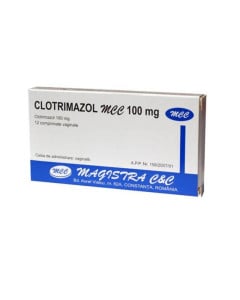 Clotrimazol 100 mg x 12 comprimate vaginale MAG