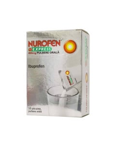 Nurofen Express 400 mg x 10 plicuri pulbere orala