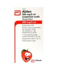 Abfen 200 mg / 5 ml x 100 ml suspensie orala