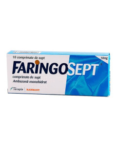 Faringosept 10 mg x 10 comprimate de supt