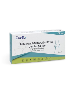 Test rapid combo pentru gripa A si B + Covid19 + RSV, 1 bucata, Cordx