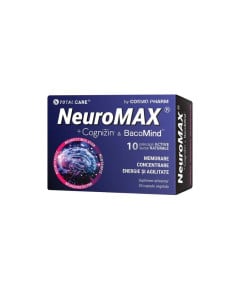 Neuromax + Cognizin® & BacoMind™️ Performanta Cerebrala, 30 capsule, Cosmopharm