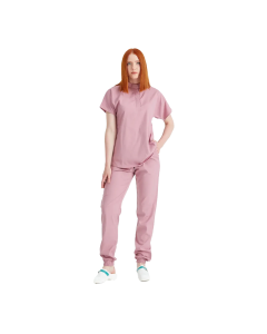 Costum medical unisex, roz pudra, model Activity, marime M