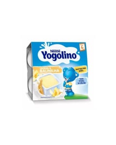Gustare din gris cu lapte si vanilie Yogolino, +6 luni, 4x100g, Nestle