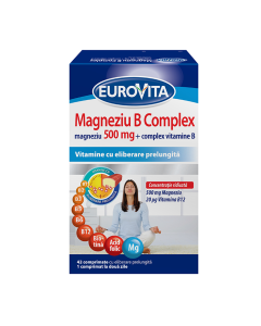 Eurovita Magneziu B complex, 42 comprimate