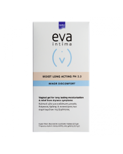 Gel intim hidratare de durata Moist Long Acting pH 3.0, 9 aplicatoare vaginale*2,5g, Eva Intima