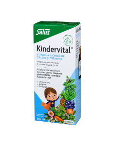 Formula lichida de calciu si vitamine Kindervital®, 250 ml, Salus 