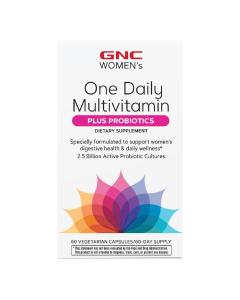 Women's One Daily Multivitamin Plus Probiotics, 60 capsule, GNC 