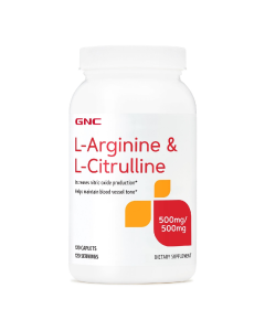 L-Arginine & L-Citrulline, 120 tablete, GNC