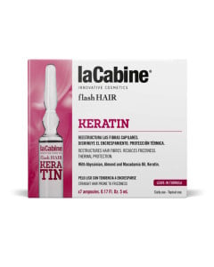La Cabine Flash Hair Botox Keratin fiole pentru par, 7 fiole*5ml