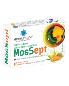 MosSept, 16 pastile de supt, BioSunLine 
