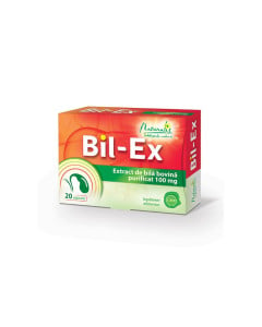 Naturalis Bil-ex supliment pentru tulburari digestive, 20 capsule