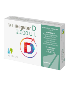 NutriRegular vitamina D 2000 UI, 60 comprimate, Nutrileya