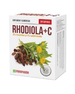 Rhodiola+C, 30 capsule, Parapharm