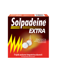 Solpadeine Extra 500 mg / 12,8 mg / 30 mg x 16 comprimate efervescente