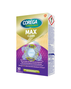 Tablete efervescente Max Clean, 30 tablete, Corega