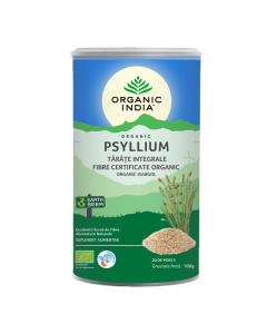 ORGANIC INDIA Tarate de Psyllium Integrale, 100% Organic