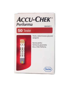 Teste glicemie Accu-Chek Performa, 50 bucati, Accu-Chek