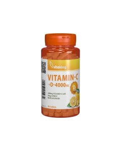 Vitamina C + D cu bioflavonoide, 90 comprimate, Vitaking