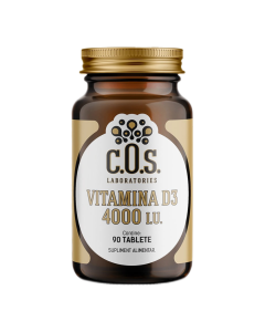 Vitamina D3 4000IU, 90 tablete, COS Laboratories