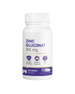 Zinc gluconat 30mg, 60 capsule, Nutrific