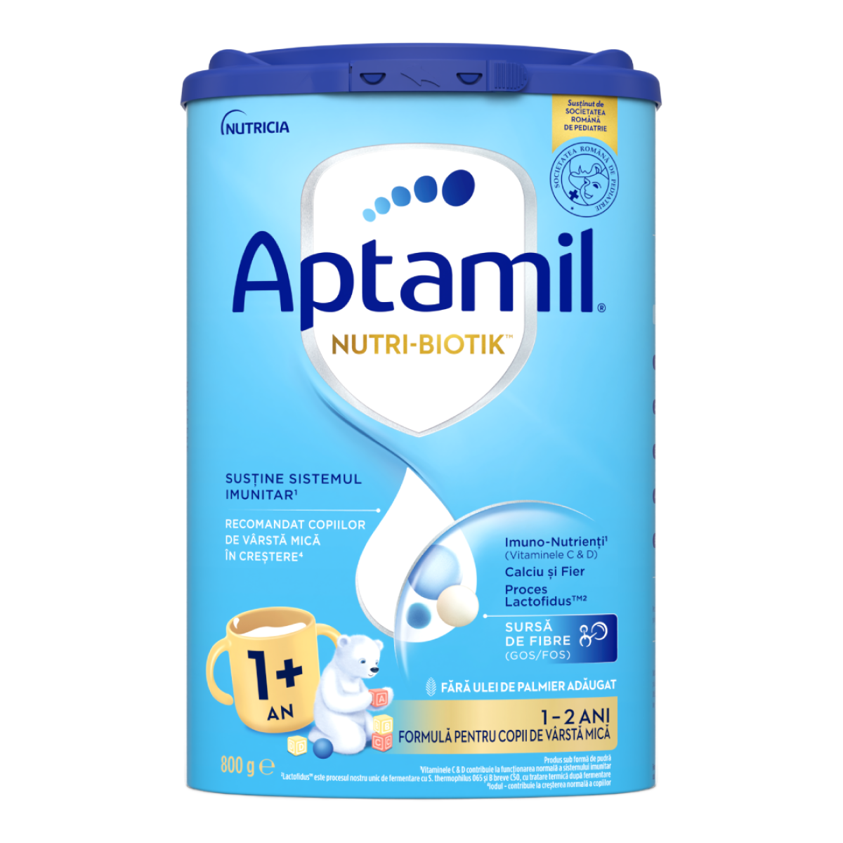 Formula de lapte praf Nutri Biotik 1+, 1-2 ani, 800 g, Aptamil