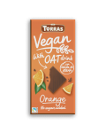 Ciocolata vegana cu portocala si bautura de ovaz, 100g, Torras