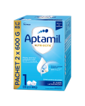 Formula de lapte praf Nutri Biotik 1, 0-6 luni, 1200 g, Aptamil