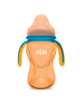 Cana cu prindere multipla, +6luni, portocaliu, 250ml, PUR