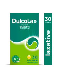 Dulcolax, 5 mg, 30 drajeuri gastrorezistente, Sanofi