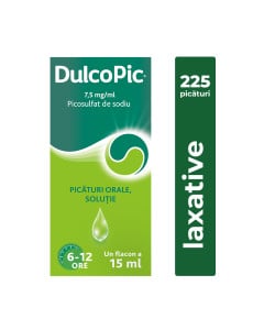 Dulcopic, 7,5 mg/ml picaturi orale solutie, 15 ml, Sanofi