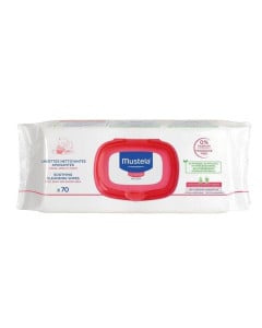 Mustela Servetele fata-maini-corp piele sensibila, 70 bucati