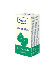 SANA Ulei de ricin cu aroma de menta, 60 ml